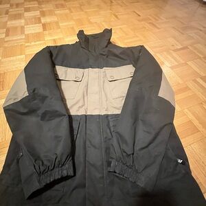 Men's Black and Tan Field Jacket